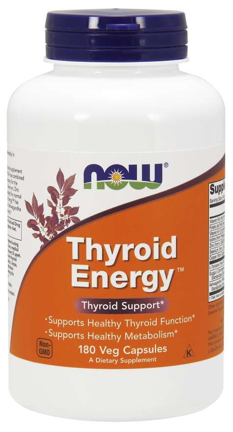 NOW FOODS Thyroid Energy - Wsparcie Tarczycy (180 kaps.)