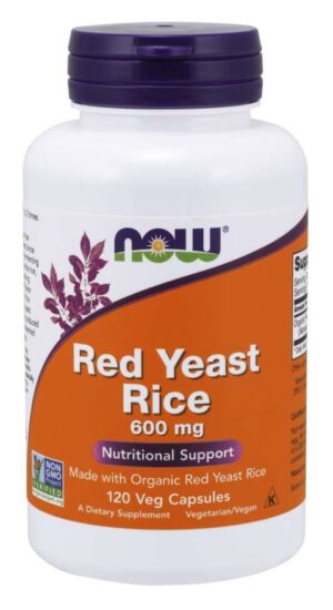 NOW FOODS Red Yeast Rice 600 mg (120 kaps.)