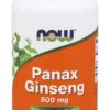 NOW FOODS Panax Ginseng - Żeń-szeń 500 mg (100 kaps.)