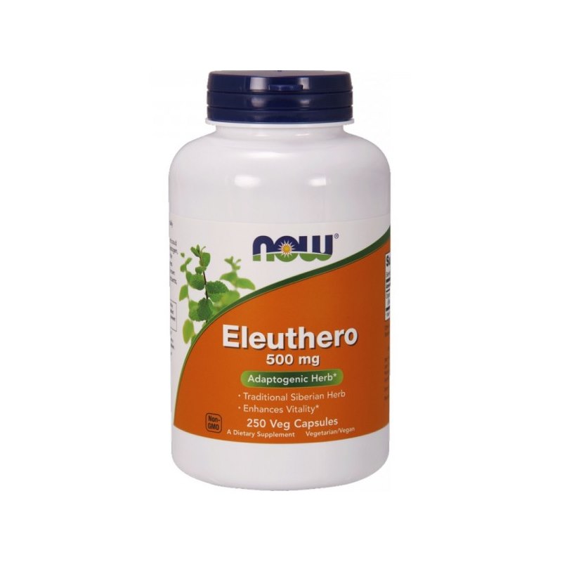 NOW FOODS Eleuthero 500 mg - Żeń-szeń Syberyjski (250 kaps.)