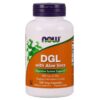 NOW FOODS DGL with Aloe Vera - Korzeń Lukrecji 400 mg + Aloe Vera (100 kaps.)