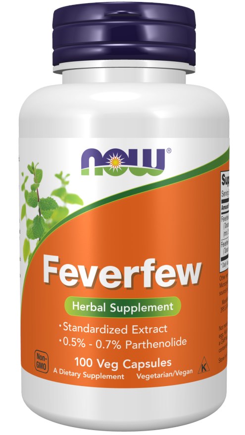 NOW FOODS Feverfew - Wyciąg z ziela złocienia maruny 175 mg (100 kaps.)