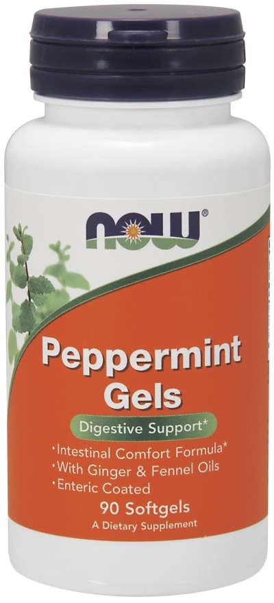 NOW FOODS Peppermint Gels - Olej z Mięty Pieprzowej (90 kaps.)
