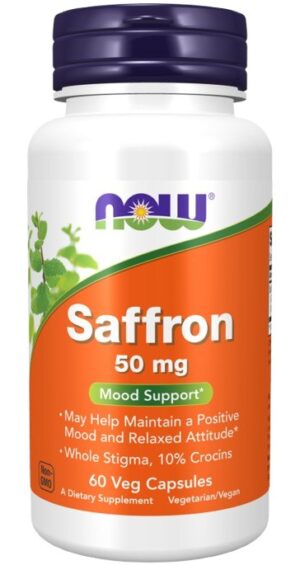 NOW FOODS Saffron Szafran 50 mg Szafran (60 kaps.)