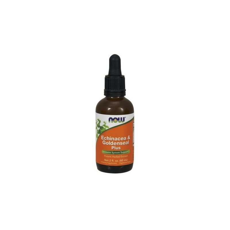 NOW FOODS Echinacea i Goldenseal Plus - Jeżówka Purpurowa i Gorzknik Kanadyjski (60 ml)