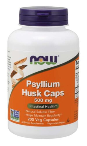 NOW FOODS Psyllium Husk Caps - Babka Płesznik 500 mg (200 kaps.)