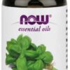 NOW FOODS Basil - 100% Olejek Bazyliowy - Bazylia (30 ml)
