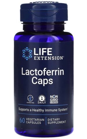 LIFE EXTENSION Lactoferrin Caps - Laktoferyna (60 kaps.)