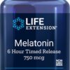 LIFE EXTENSION Melatonin 750 mcg 6 Hour Time Release (60 tabl.)