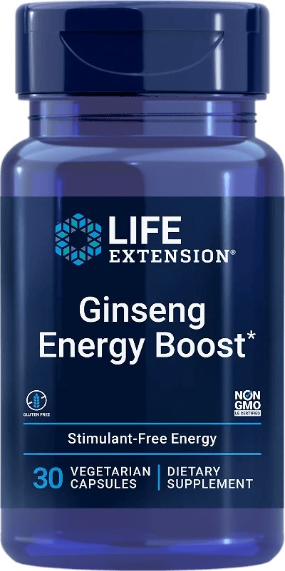 LIFE EXTENSION Ginseng Energy Boost (30 kaps.)
