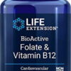 LIFE EXTENSION BioActive Foliany i Witamina B12 (90 kaps.)
