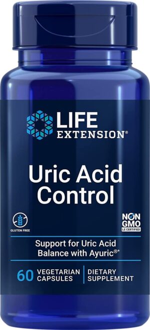 LIFE EXTENSION Uric Acid Control - Kontrola Kwasu Moczowego (60 kaps.)