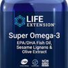 LIFE EXTENSION Super Omega-3 EPA/DHA z Lignanami Sezamowymi i Ekstraktem z Oliwek (120 kaps. dojelitowych)