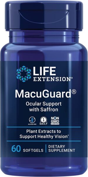 LIFE EXTENSION MacuGuard Ocular Support with Saffron (60 kaps.)