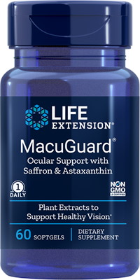 LIFE EXTENSION MacuGuard Ocular Support with Saffron & Astaxanthin (60 kaps.)