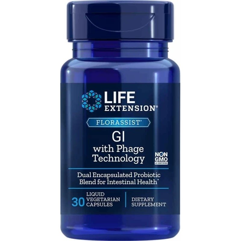 LIFE EXTENSION Florassist Gl with Phage Technology (30 kaps.)