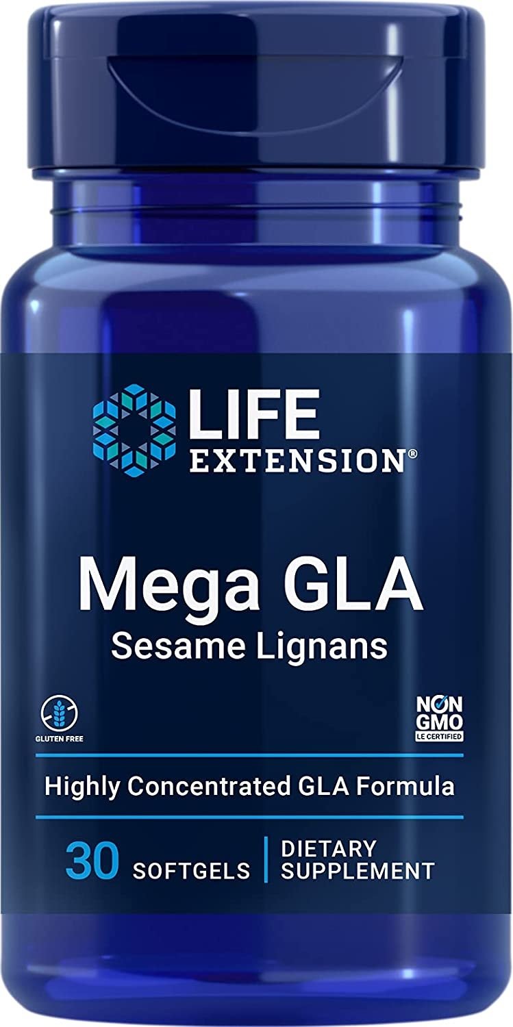 LIFE EXTENSION Mega GLA z Lignanami Sezamowymi (30 kaps.)