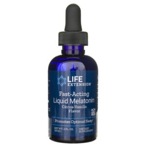 LIFE EXTENSION Fast-Acting Liquid Melatonin Citrus-Vanilla Flavour (59 ml)