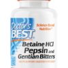 DOCTOR'S BEST Betaina HCL + Pepsyny + Korzeń Goryczki (120 kaps.)