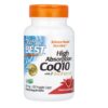 DOCTOR'S BEST Koenzym Q10 100 mg i Piperyna BioPerine - Vegan (120 kaps.)