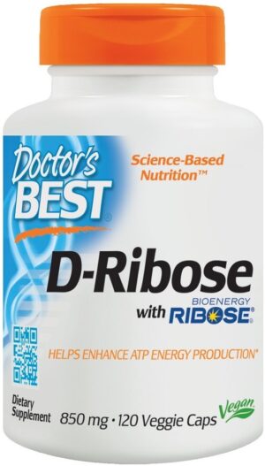 DOCTOR'S BEST D-Ribose - D-Ryboza 850 mg (120 kaps.)