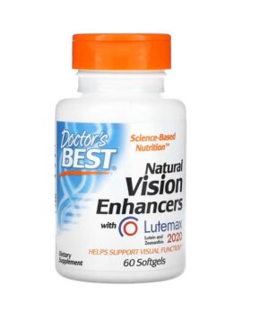 DOCTOR'S BEST Natural Vision Enhacers with FloraGLO Lutein - Luteina I Zeaksantyna (60 kaps.)