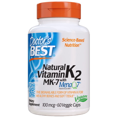DOCTOR'S BEST Witamina K2 MK7 100 mcg (60 kaps.)