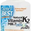 DOCTOR'S BEST Witamina K2 MK7 plus D3 (60 kaps.)
