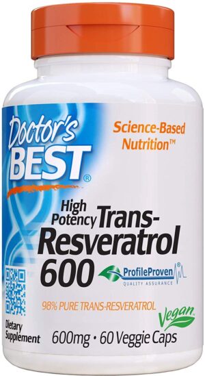 DOCTOR'S BEST Trans-Resveratrol 600 mg (60 kaps.)