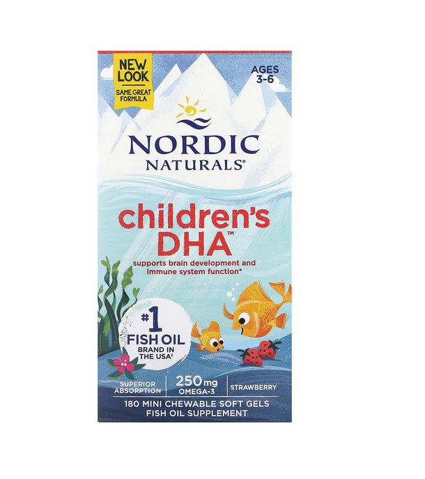 NORDIC NATURALS Childrens DHA 250 mg (180 kaps.)
