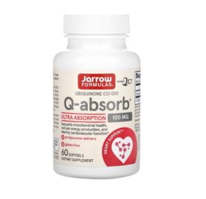 JARROW FORMULAS Ubiquinone Co-Q10 Q-absorb 100 mg - Koenzym Q10 (60 kaps.)