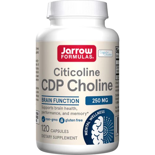 JARROW FORMULAS Citicoline CDP Choline - CDP Cholina - Cytykolina 250 mg (120 kaps.)