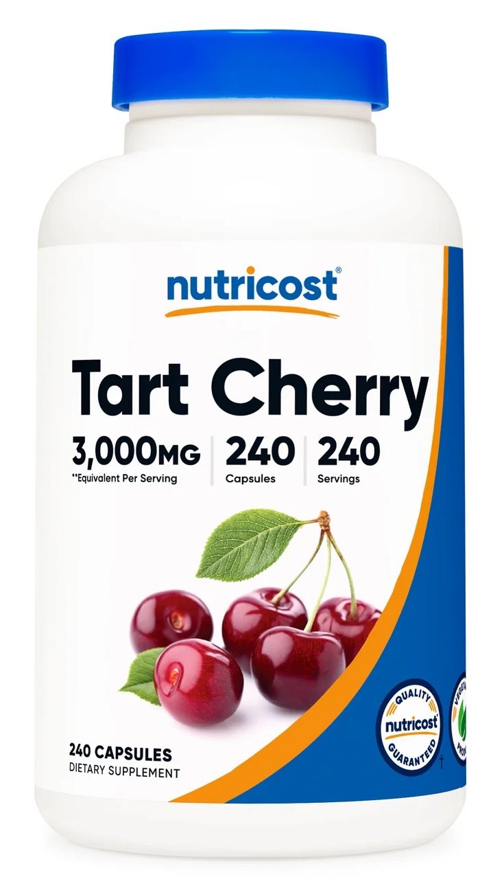 NUTRICOST Tart Cherry 300 mg - Ekstrakt z wiśni (240 kaps.)