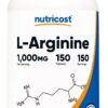 NUTRICOST L-Arginine 1000 mg - L-arginina (150 tabl.)