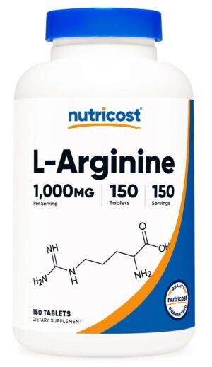 NUTRICOST L-Arginine 1000 mg - L-arginina (150 tabl.)