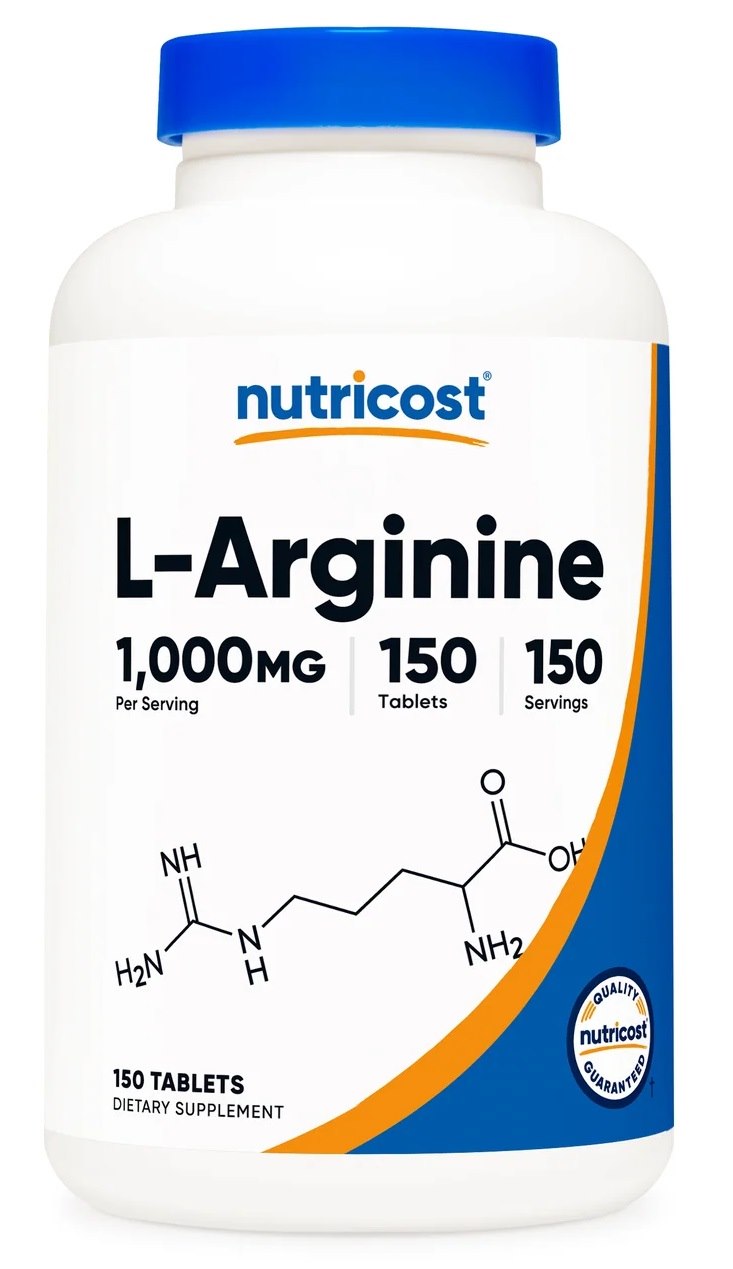 NUTRICOST L-Arginine 1000 mg - L-arginina (150 tabl.)
