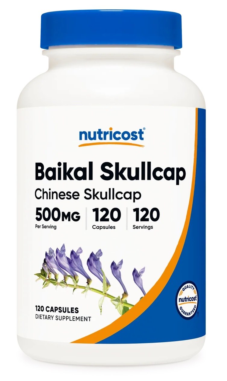 NUTRICOST Baikal Skullcap 500 mg - Tarczyca bajkalska (120 kaps.)