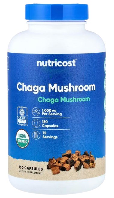 NUTRICOST Chaga Mushroom - Grzyb Chaga (150 kaps.)