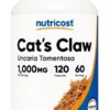NUTRICOST Cats Claw 1000 mg - Ekstrakt z czarciego pazura (120 kaps.)