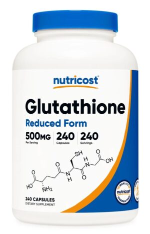 NUTRICOST Glutathione 500 mg - L-glutation (240 kaps.)