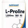 NUTRICOST L-Proline 500 mg - L-prolina (180 kaps.)