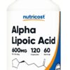 NUTRICOST Alpha Lipoic Acid - Kwas alfa-liponowy 600 mg (120 kaps.)