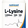 NUTRICOST L-Lysine 1000 mg - L-lizyna (120 tabl.)