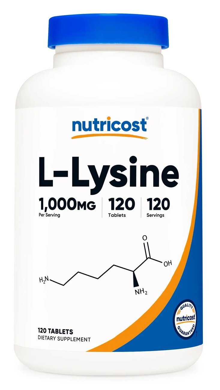 NUTRICOST L-Lysine 1000 mg - L-lizyna (120 tabl.)