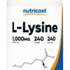 NUTRICOST L-Lysine 1000 mg - L-lizyna (240 tabl.)