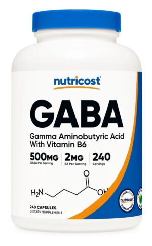NUTRICOST GABA 500 mg + B6 2 mg (240 kaps.)