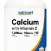 NUTRICOST Calcium with Vitamin D3 - Wapń + Witamina D3 (240 tabl.)