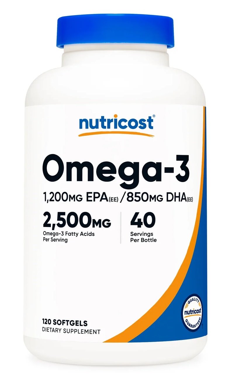 NUTRICOST Omega-3 2500 mg (120 miękkich kaps.)