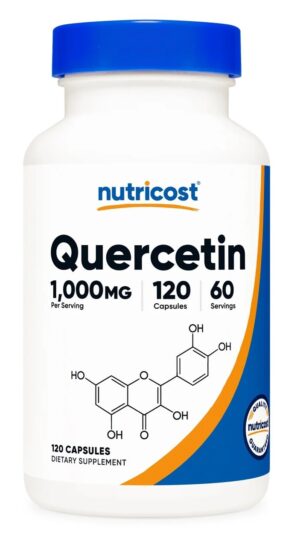 NUTRICOST Quercetin 1000 mg - Dihydrokwercetyna (120 kaps.)