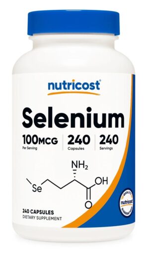 NUTRICOST Selenium 100 mcg - Selen (240 kaps.)